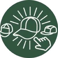 icon showing a type of cap being chosen